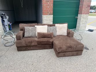 Brown sectional living room set