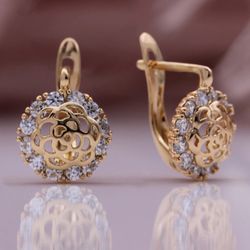 585 Rose Gold MOSAIC Earrings