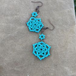 Turquoise Beaded Earrings