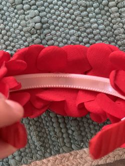 Frida red rose headband