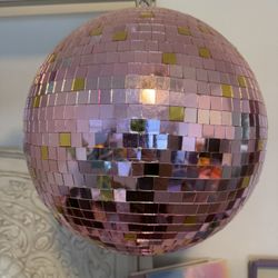 Rose Gold Disco Ball 