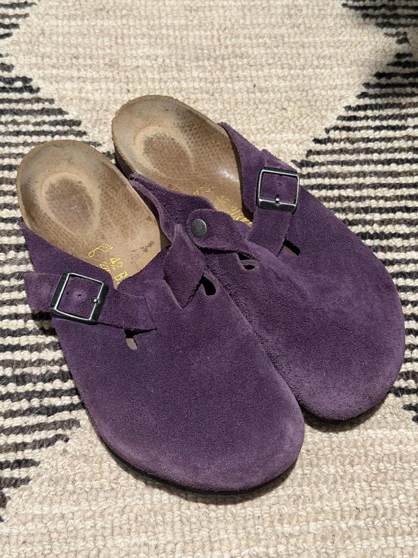 Purple Boston Birkenstocks