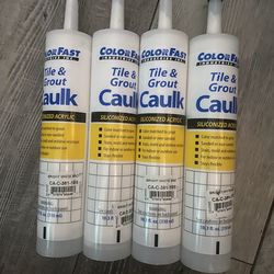 Grout Caulk Siliconized Acrylic Bright White