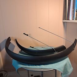 
Black Aluminum eBike Front & Rear Wheel Fender