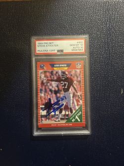 Steve Atwater Psa 10 Auto 10 1989 Rookie Card