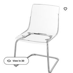 IKEA Tobias Clear Lucite Chair