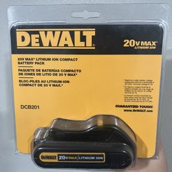 DEWALT COMPACT BATTERY 20V MAX DCB201