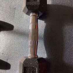 Dumbbells - 8lb Weighted Bar - 1lb Ankle Weights LOT