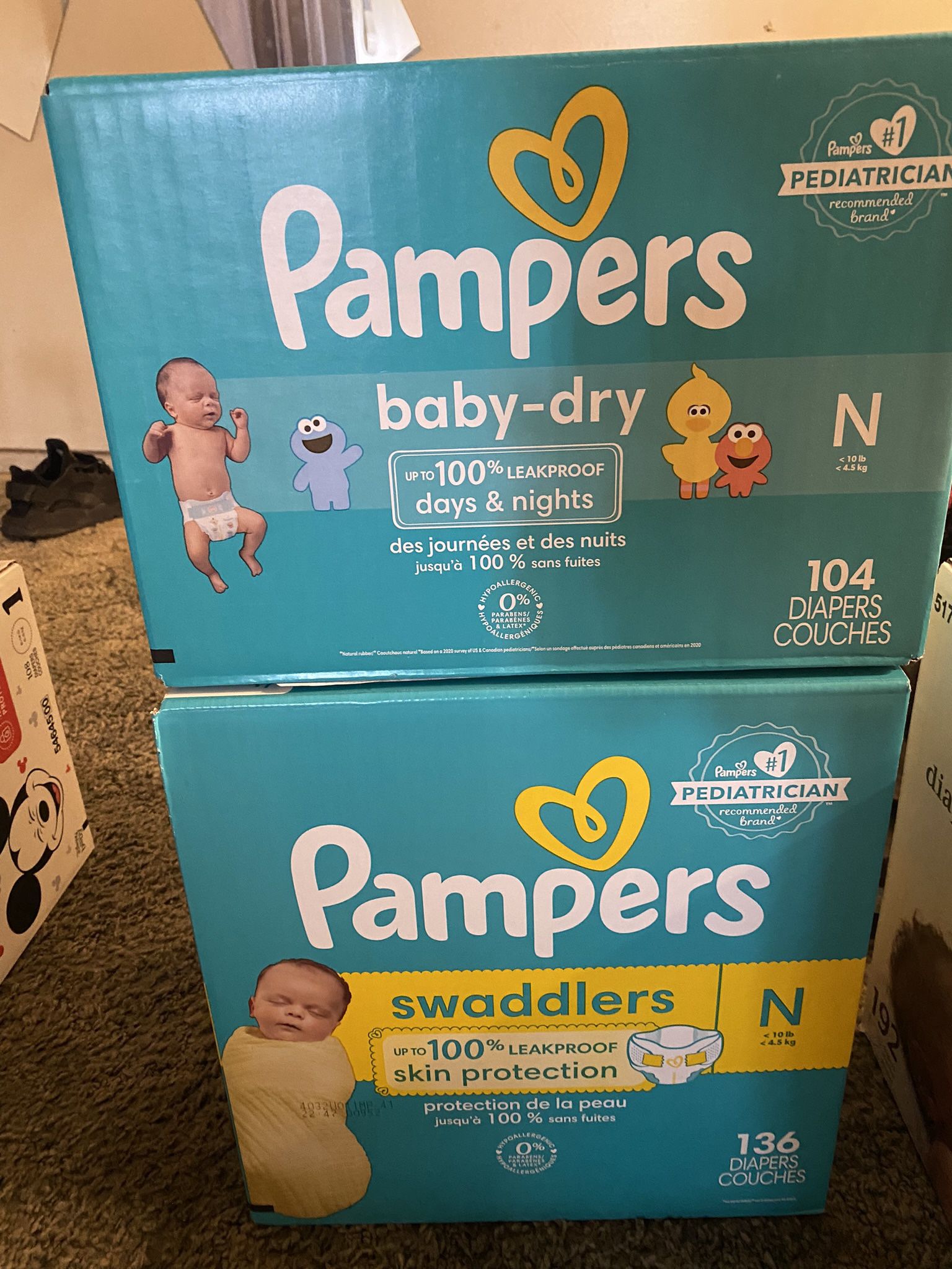 Size 1 And Newborn Diapers