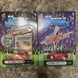 Lot Of (2) 1:64 JDM Honda 