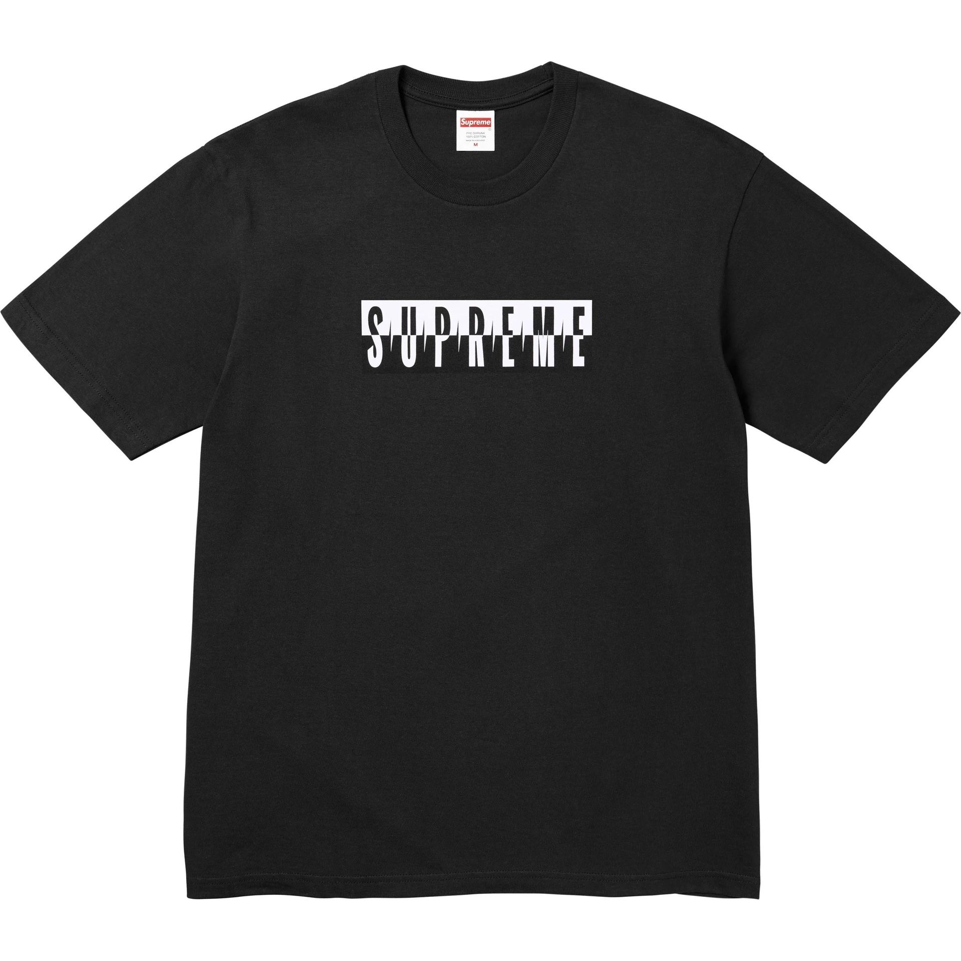 Supreme Split Tee Black XL FW25