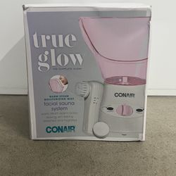 CONAIR True Glow Gentle Mist Moisturizing Facial Steamer with Cleansing Brush