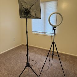 Ring Light and Studio Light Stands 