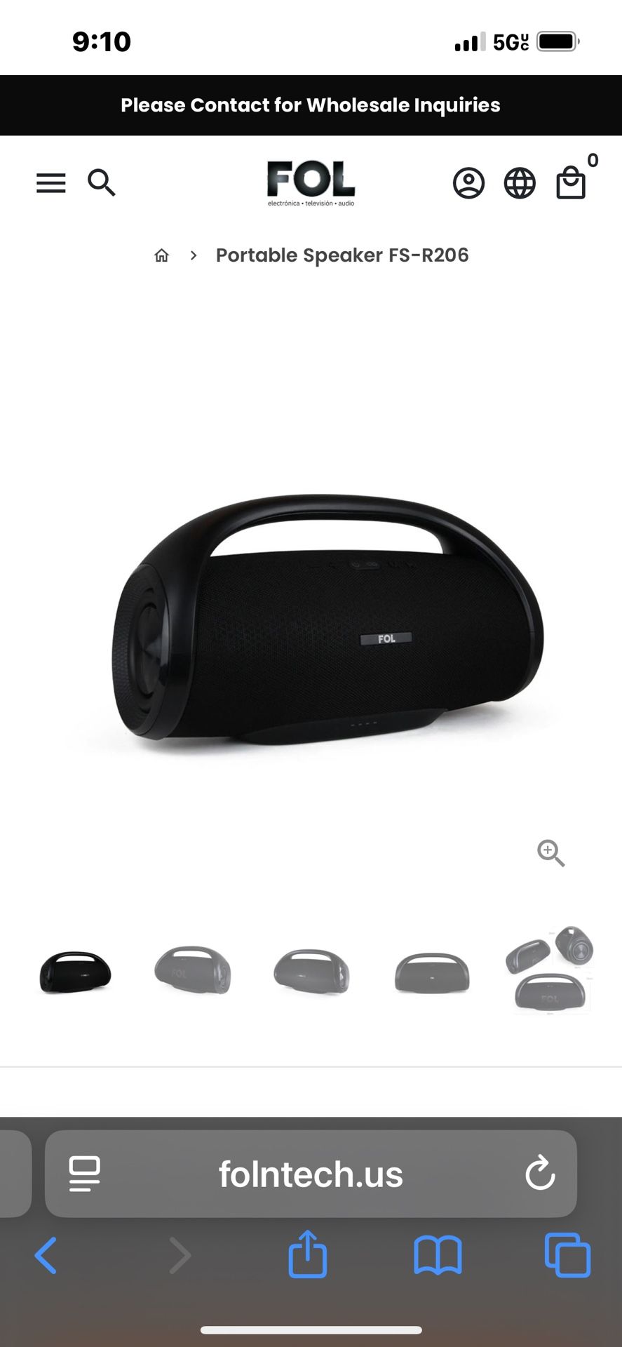 New In Box Portable Speaker FS-R206 Sounds Is Really Good