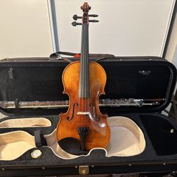 4/4 Handmade Violin, Copy Antique, With Bow And Case