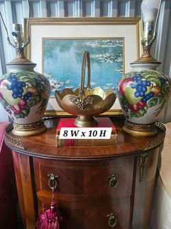 VIntage Brass Pedestal Basket . Just beautiful!
