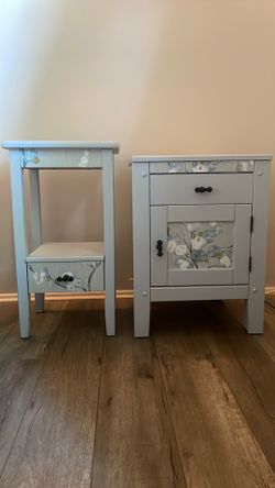 Set nightstand side tables