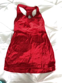 Bright Red Lululemon Tank