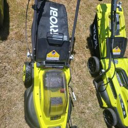 Ryobi 18v Lawmower New Comes With Battery And Charger 