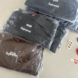 Supreme Washed Box Logo Crewneck Black