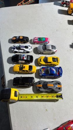 Lot of 10 five inch cars