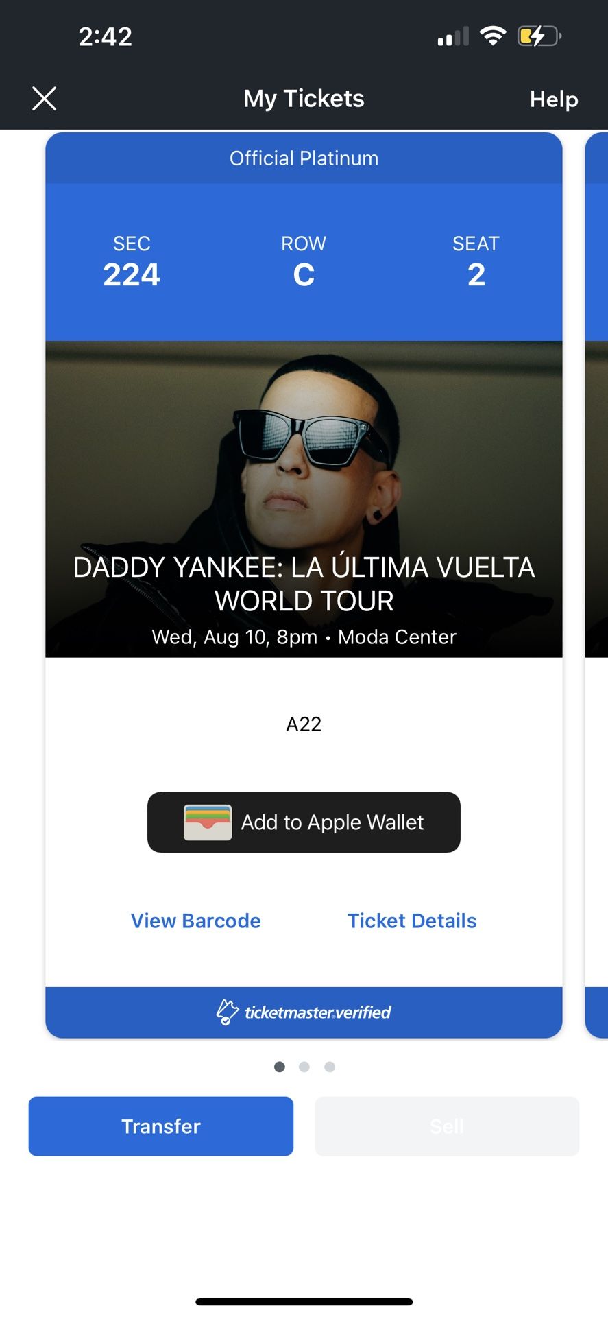 Daddy Yankee Tickets