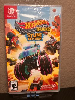 Hey, it’s never been used I’m asking$25 for Hot Wheels Monster Trucks: Stunt Mayhem,, the game for the Nintendo switch it’s brand new