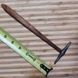 Antique Wooden Toy Hammer 