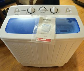 Costway Mini Washer Bundle with 7 Bonus Items