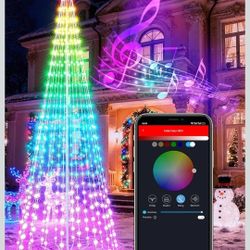 New, 10FT SMART CHRISTMAS CONE-ROPE LIGHTS