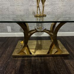 Gold Coffee Table 