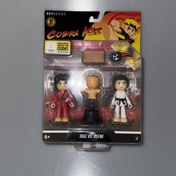 Cobra Kai Diaz vs Keene Roblox Figures