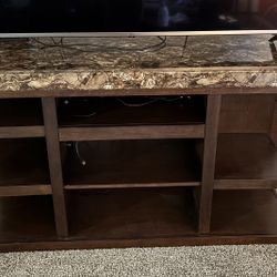 Ashley 60” Large TV Stand Open Shelving 🚚 extra Mueble para TV grande de 60 pulgadas