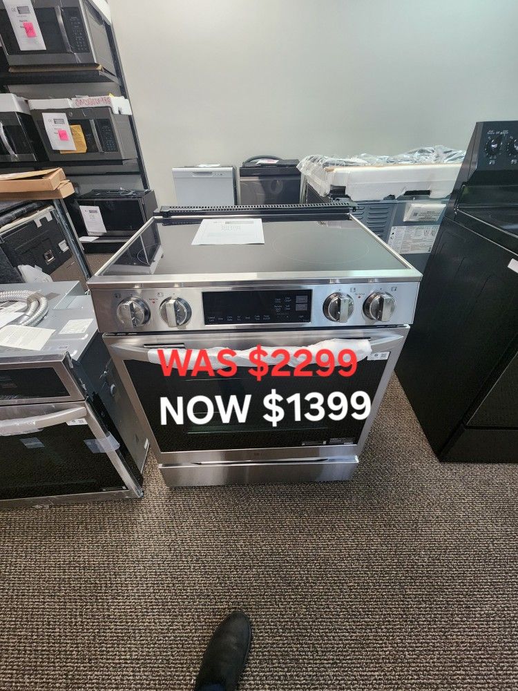 6.3 Cu. Ft. Smart Induction Slide In Range With Probake Convection, Air Fry In Print Proof 