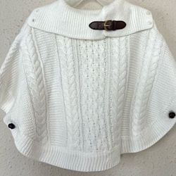 Janie And Jack cable knit cape