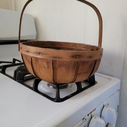 Vintage Split Oak Basket 