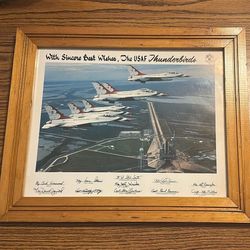 Vintage 1989 USAF Thunderbirds Flying Over Kennedy Space Center