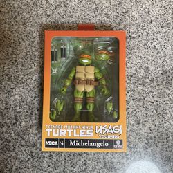 NECA TMNT x Usagi Yojimbo Michelangelo Action Figure Teenage Mutant Ninja Turtles