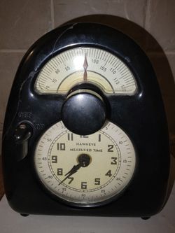 Vintage 1932 Isamu Noguchi Hawkeye Measured Time Clock /Timer Fully Functional