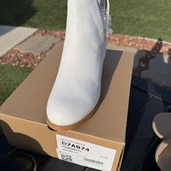 White Ankle Boot