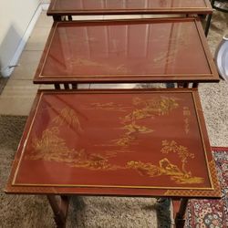 CHINOISERIE NESTING TABLES 