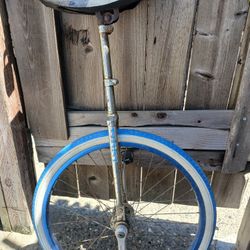 3 Old Shool Bikes And Unicycle 
