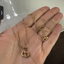 Auth Dior Necklace 