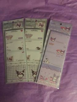 Kuromi 4in1 memo pad each $5