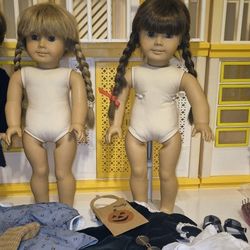 Pleasant Co MOLLY and KIRSTEN- white Bodies