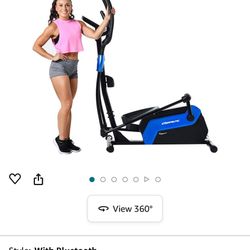 Exerputic 6000 QF Magnetic Elliptical with Bluetooth MyCloudFitness App