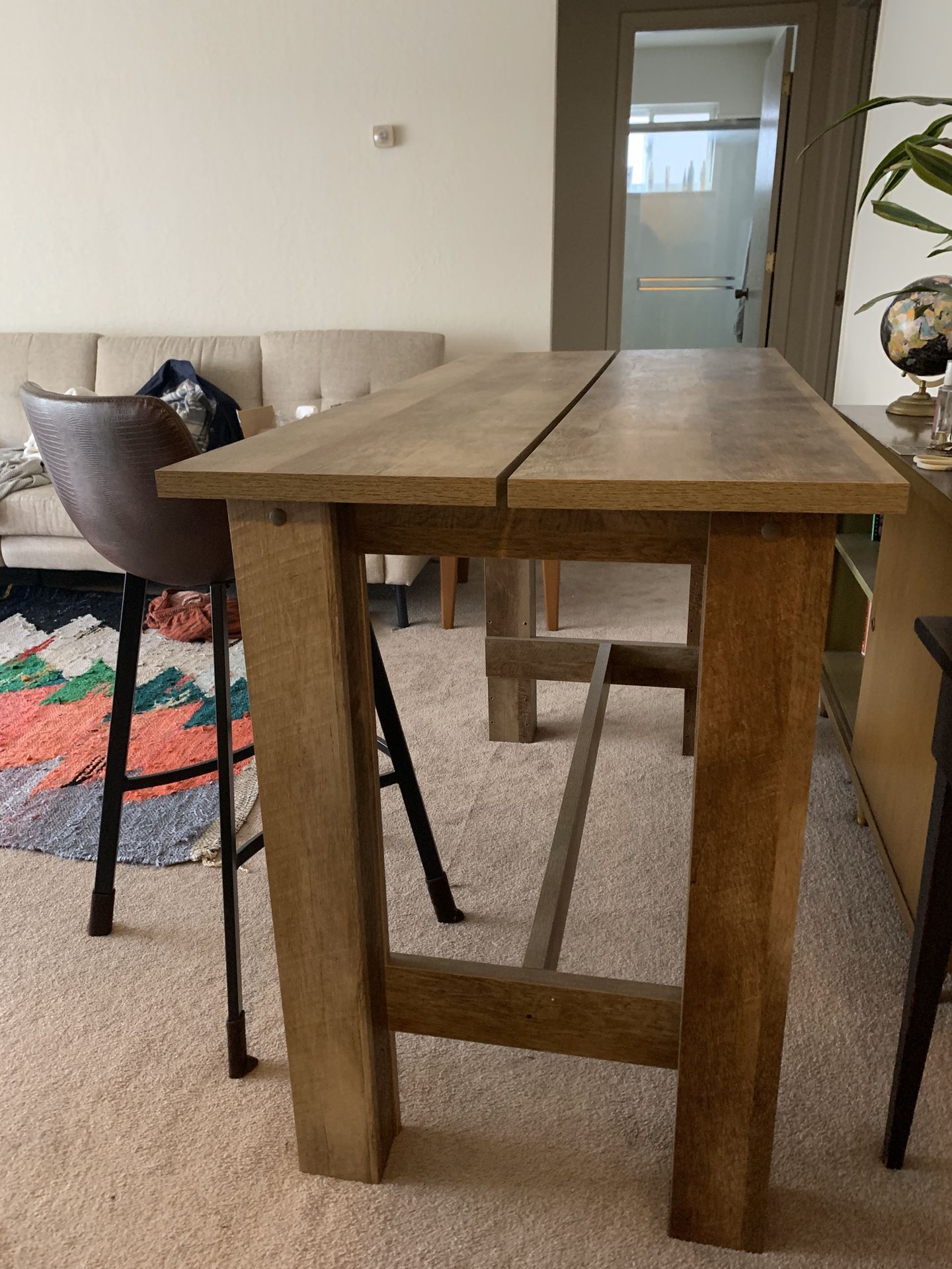 FREE counter height dining room table + 4 bar stools