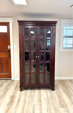 Rustic Wood Bookshelf / Display Cabinet