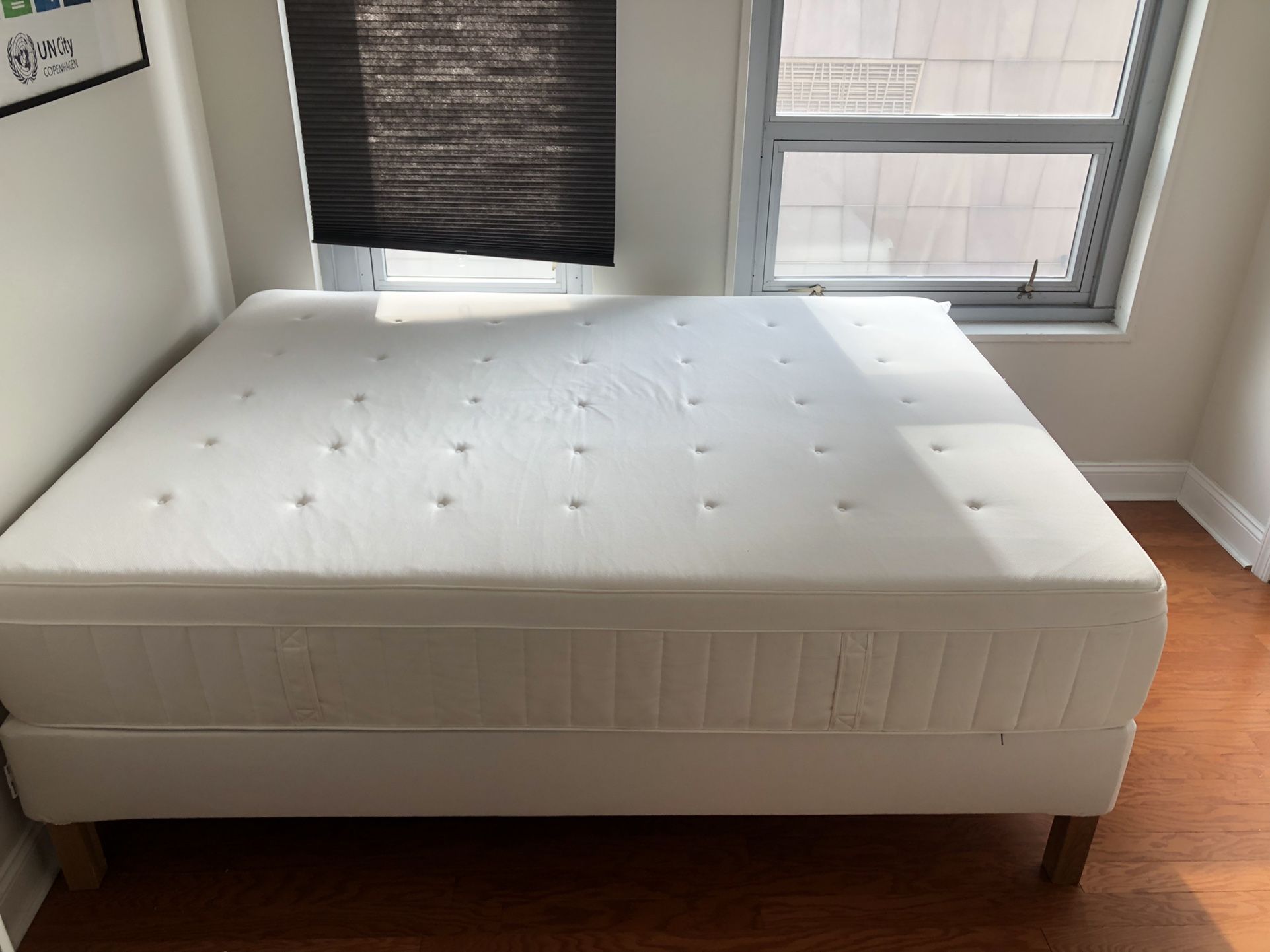 IKEA Hesstun Eurotop Queen Mattress, Medium Firm