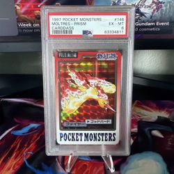 Pokémon Pocket Monsters 1997 Moltres Prism #146 PSA 6 Non-Sport Trading Card